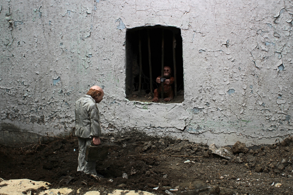Isaac Cordal North Sumatra Street Art Palm oil