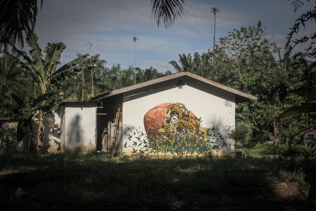 a painting on a building