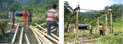 building reforestation cabin North Sumatra
